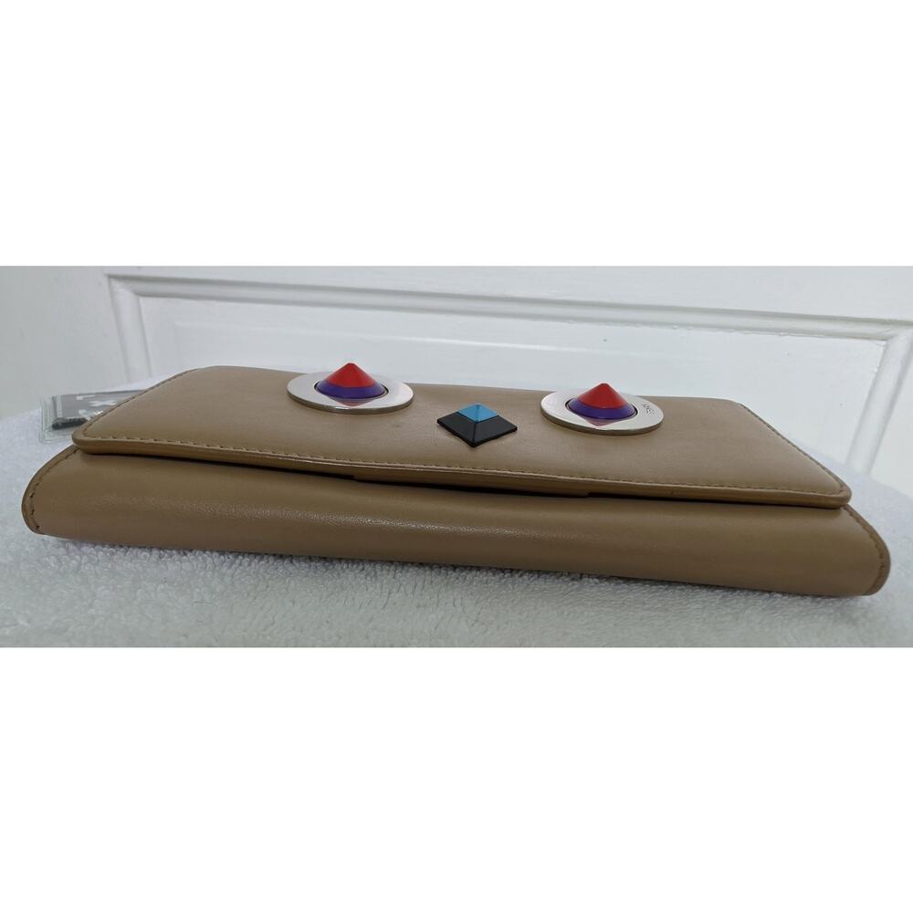 Fendi Roma Hypnoteyes Beige Continental Wallet w/COA - Picture 5 of 16